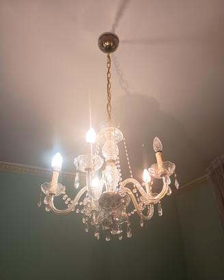 lampadario in cristallo 