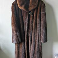 Visone pelliccia cappotto soprabito