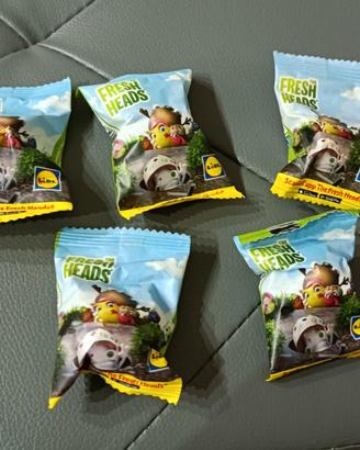 Lotto 5 pacchetti di biglie Lidl The Fresh Heads