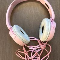 Cuffie Sony rosa con filo – leggere e funzionanti