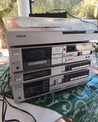 impianto stereo vintage Sony da revisionare