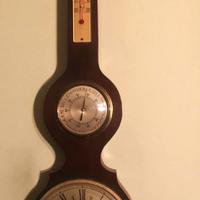 Orologio igrometro barometro vintage da parete