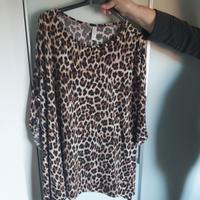 Camicia Deva Moda con Stampa Leopardata T.U.