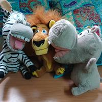 3 peluche dal film Madagascar