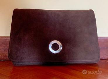 POCHETTE/BORSETTA in Pelle Scamosciata