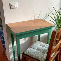 Tavolino scrivania vintage in legno 