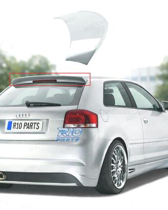 SPOILER TETTO AUDI A3 8P 3P 03-08