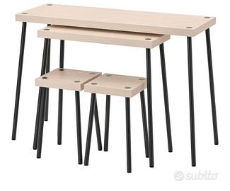 Set tavoli e sgabelli IKEA nuovo FRIDNAS