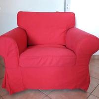 Poltrona Ektorp Ikea Rossa