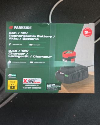 Parkside Batteria e Caricabatteria 12V