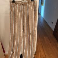 pantaloni donna lino tg S