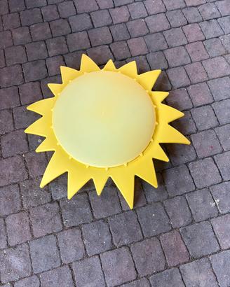 Lamapada da parete o soffitto Sole giallo