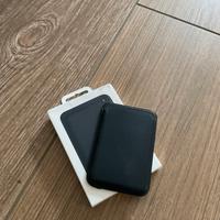 Apple wallet in vera pelle