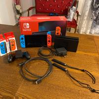 Nintendo switch con controller nuovi