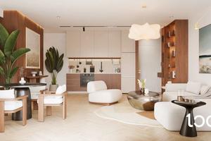 Luminosa mansarda con vista mare