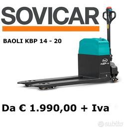 Transpallet elettrici BAOLI KBP 14-20 nuovi di fab