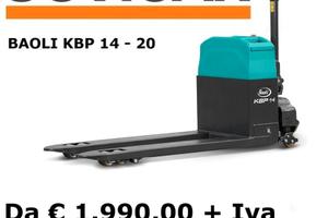 Transpallet elettrici BAOLI KBP 14-20 nuovi di fab