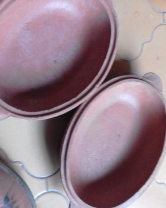 pentole in terracotta vintage scaldavivande 