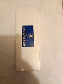 Waterman vintage a sfera originale laccata blu