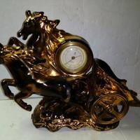 Art deco anni 40 orologio anker con ceramica