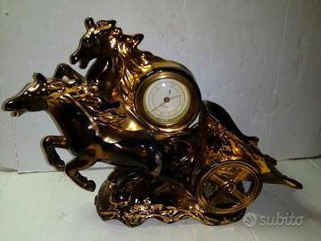 Art deco anni 40 orologio anker con ceramica