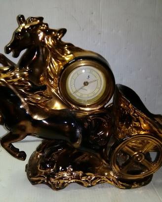 Art deco anni 40 orologio anker con ceramica