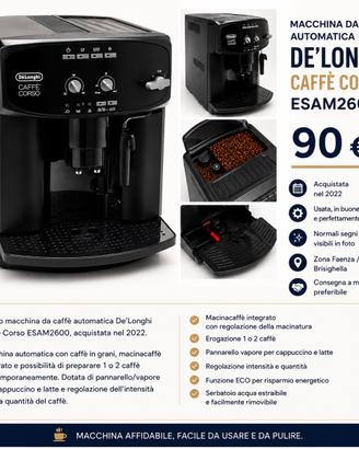 Macchina da caffè automatica De Longhi Caffè Corso