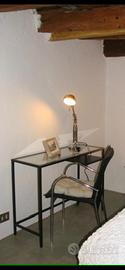 Scrivania in vetro con sedia design