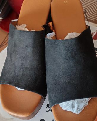 Sandali donna/ nero cuoio 