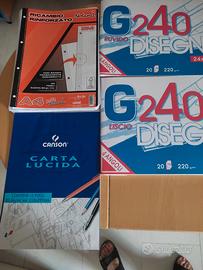 cartoncini da disegno e altro..