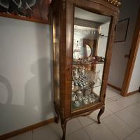 Vetrinetta classica di fine ottocento legno massel