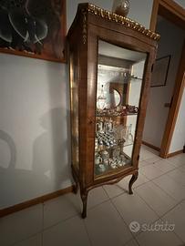 Vetrinetta classica di fine ottocento legno massel