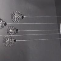 LAMPADARIO A SOSPENSIONE SILUX A 3 LUCI CRISTALLI 