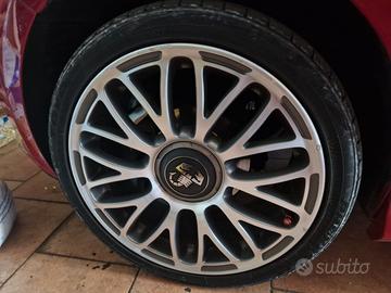 4 cerchi+gomme 17 x fiat 500
