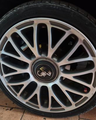 4 cerchi+gomme 17 x fiat 500