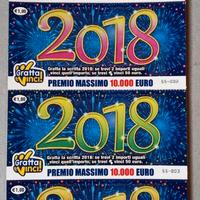 Gratta e vinci nuovi " 2018 "