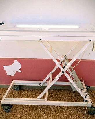 Tavolo toelettatura elettrico 120x60 h114 con luce