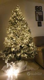 ALBERO DI NATALE EFFETTO NEVE 210CM