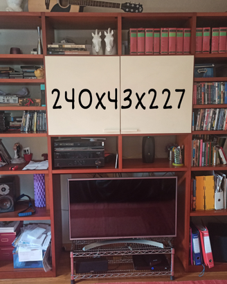 Libreria TISETTANTA con vano tv
