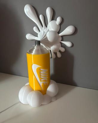 Lampada 3d bomboletta spray Nike