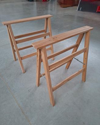 Cavalletti  chiudibili  professionali in legno  