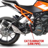 Ktm duke 125 raccordo elimina cataliz
