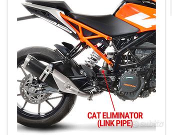 Ktm duke 125 raccordo elimina cataliz