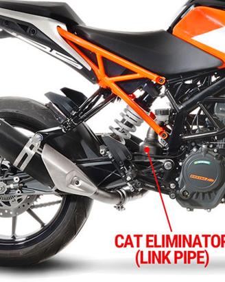 Ktm duke 125 raccordo elimina cataliz