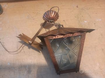 lampada lanterna in rame