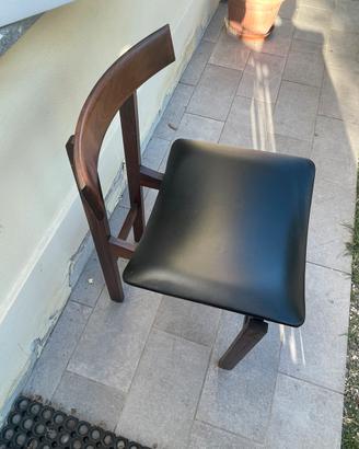 Sedia vintage danese in palissandro