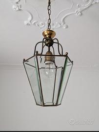 lampada a sospensione - Bronzo - Cristallo molato