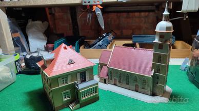 Casetta e chiesetta Kibri H0