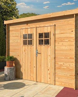 CASETTA DI LEGNO ZOE3 260x260x211h cm spess. 19 mm