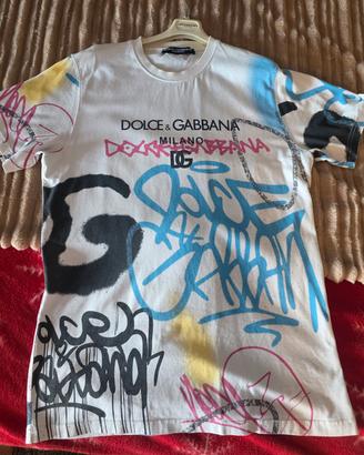 T-SHIRT DOLCE GABBANA MODELLO GRAFFITI XL NUOVA 